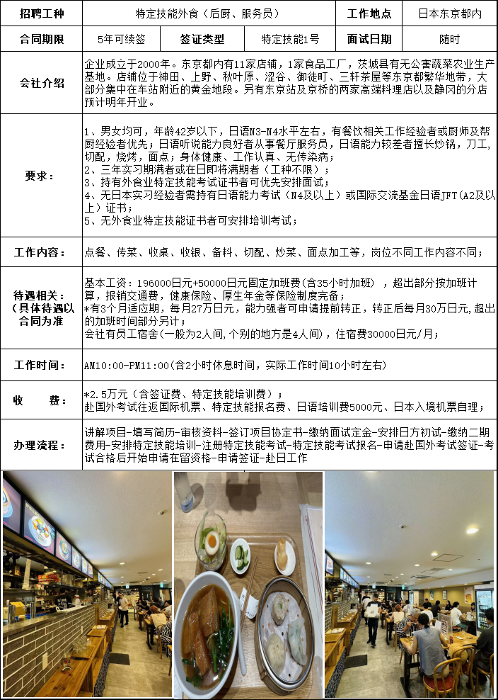 日本-大型连锁中华餐饮企业