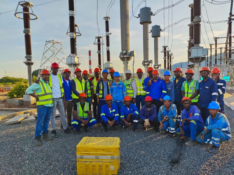 赞比亚，一期330升压站整改，一次成功并网倒送电